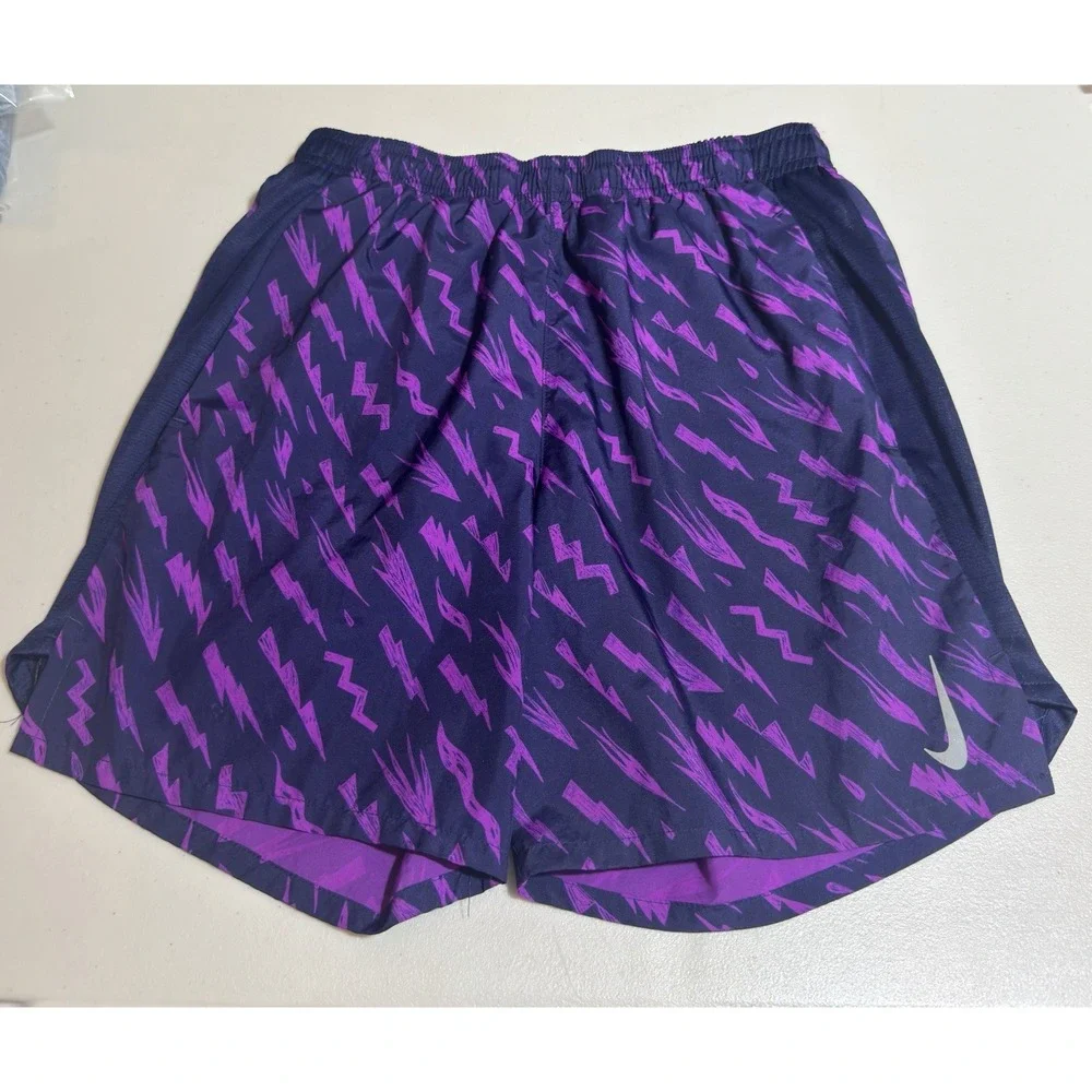 Nike Dri-FIT running shorts Men's Purple Abstract Athletic Small Regular